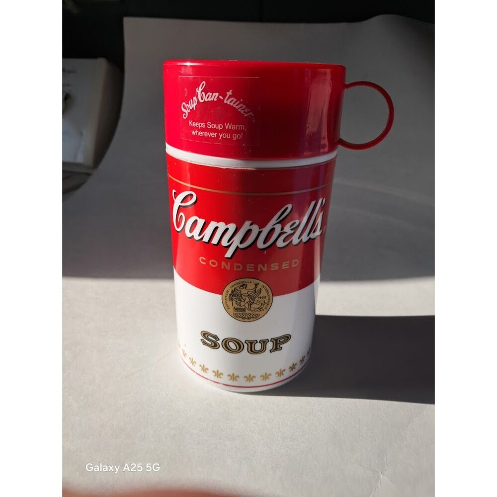 Campbells soup vintage 1998 thermos cup/mug